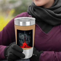 Temple Of The Bleeding Trident, Shiva, Trishul, Temple Of The Bleeding Leatherette Tumbler | Artistshot