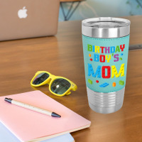 Master Builder Birthday Boy's Mom Building Bricks Blocks  Copy Leatherette Tumbler | Artistshot