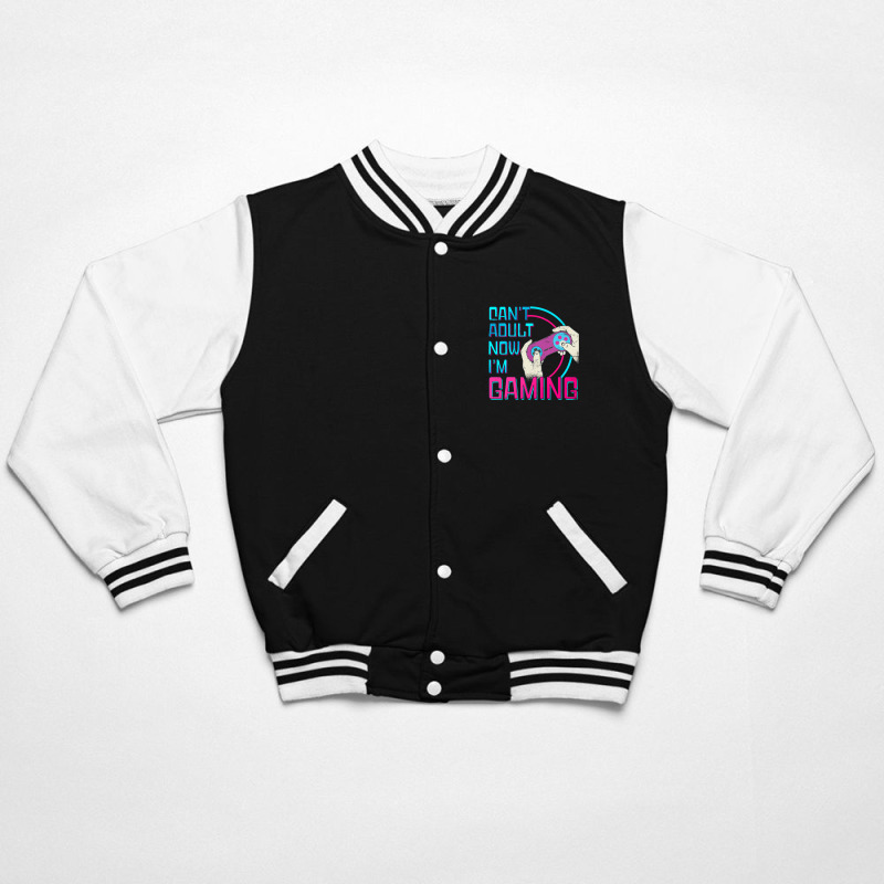 Can't Adult Now I'm Gaming  Controller Funny Video Games Bomber Jacket | Artistshot