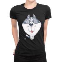 Husky T  Shirt Siberian Husky Dog T  Shirt Ladies Fitted T-shirt | Artistshot