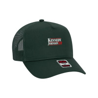 Kennedy Johnson 1960 Retro Campaign Shirt T Shirt Mesh Back Trucker Hat | Artistshot