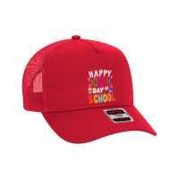 Happy 100th Day Of School Teacher Or Student Costumes Books T Shirt Mesh Back Trucker Hat | Artistshot