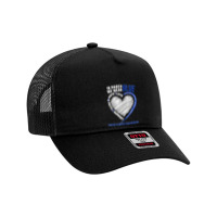 In March We Wear Blue Love Hope Faith Colon Cancer Awareness T Shirt Mesh Back Trucker Hat | Artistshot