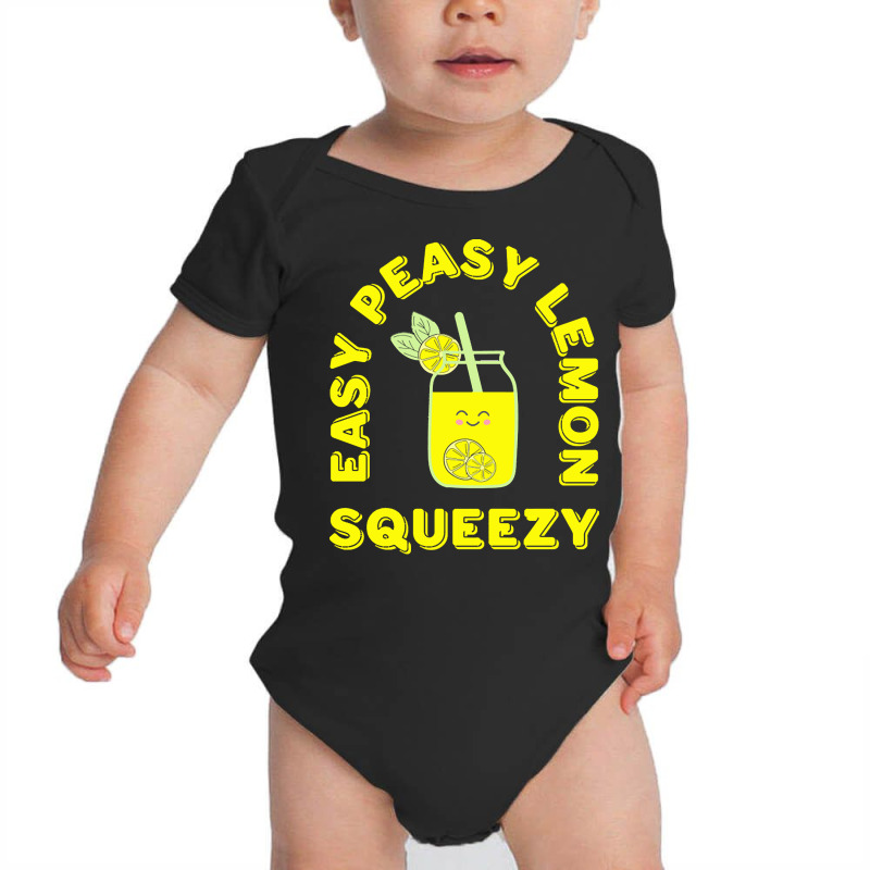 Lemon T  Shirt Easy Peasy Lemon Squeezy Summertime Lemonade Lover T  S Baby Bodysuit by brandycassin456 | Artistshot