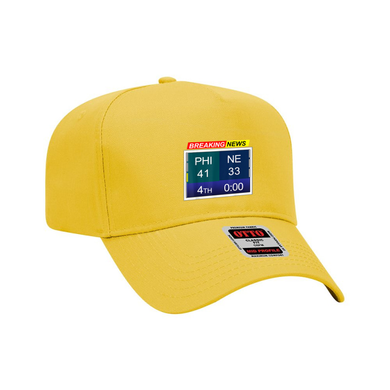 Ne 33 Phi 41 Final Score T Shirt Adjustable Baseball Cap by cm-arts | Artistshot