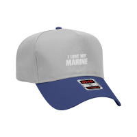 I Love My Marine Adjustable Baseball Cap | Artistshot