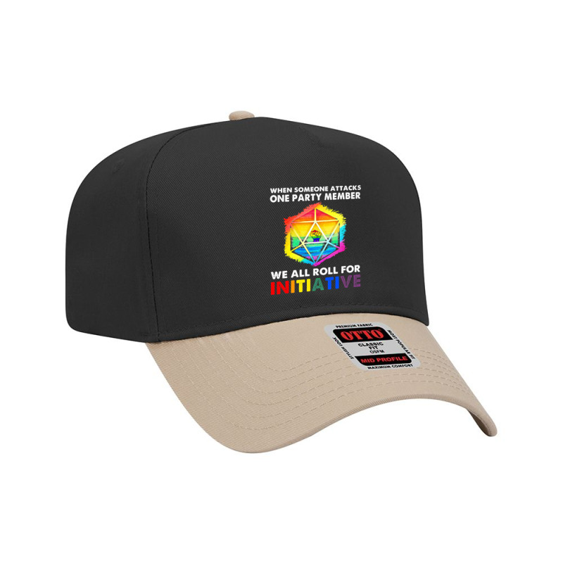 Lgbt Pride Rainbow We All Roll For Initiative Lgbt 396 Gay Lgbtq Adjustable Baseball Cap by peafowl | Artistshot