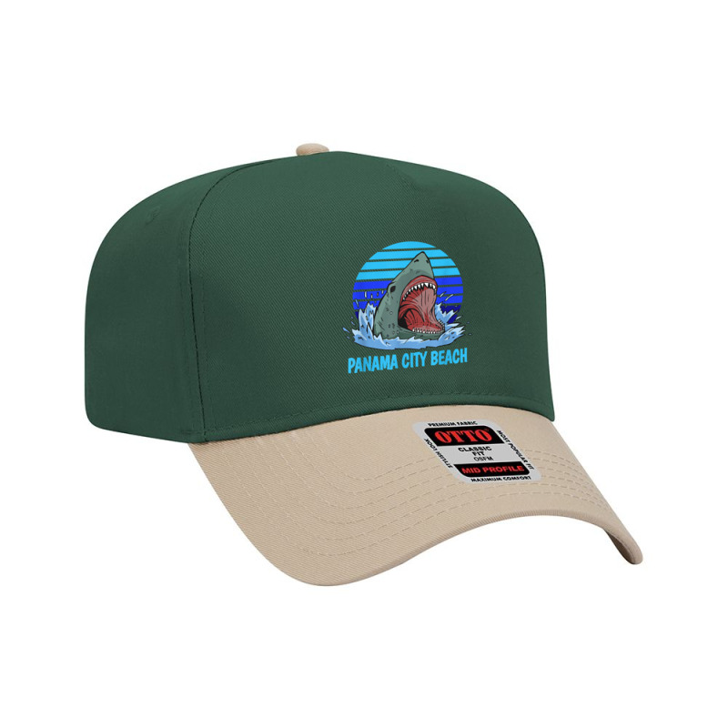 Panama City Beach Vacation Shark Theme Adjustable Baseball Cap by ElsieLynne | Artistshot