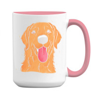 Golden Retriever T Shirt Happy Golden 15 Oz Coffee Mug | Artistshot