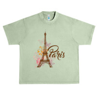 Vintage Paris I Love Travel Wanderlust Eiffel Tower Urban Heavy T-shirt | Artistshot