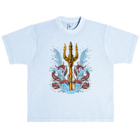 Poseidon Trident, Poseidon Trident Painting, Poseidon Trident Vintage, Urban Heavy T-shirt | Artistshot