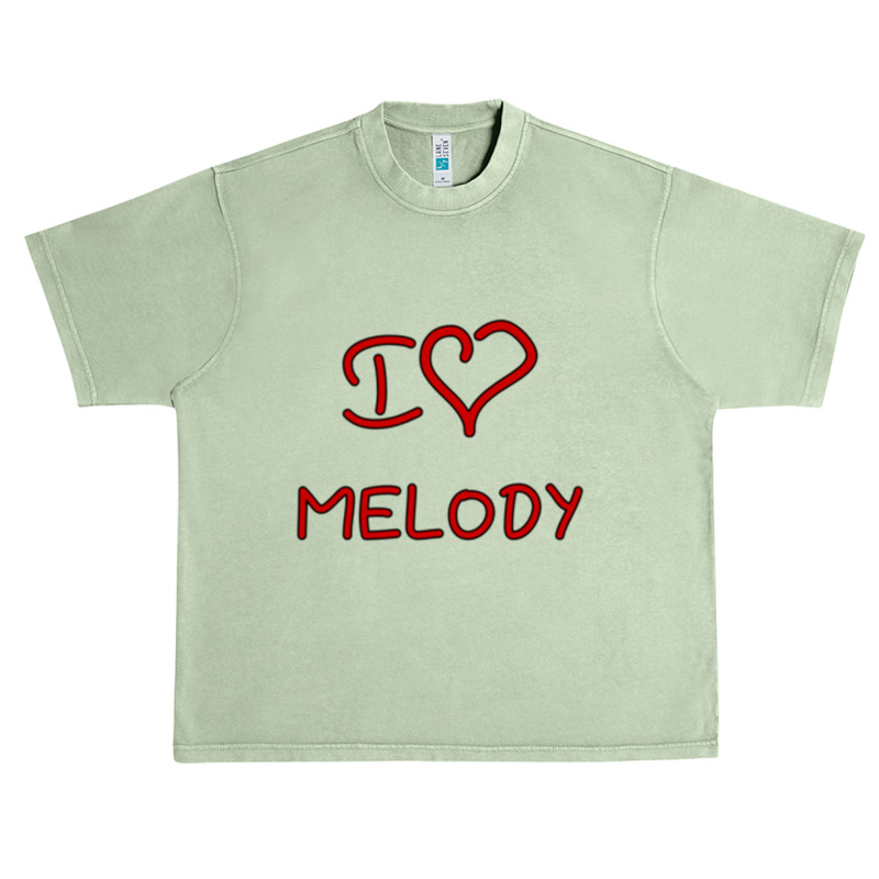 I Love Melody Urban Heavy T-shirt | Artistshot