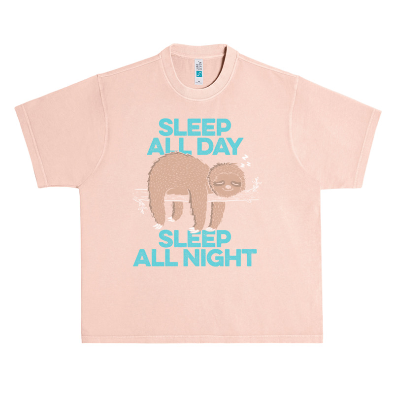 Sleep All Day Sleep All Night Urban Heavy T-shirt | Artistshot