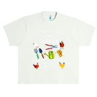 I Just Want To Work In My Garden And Hangout With Chickens Urban Heavy T-shirt | Artistshot