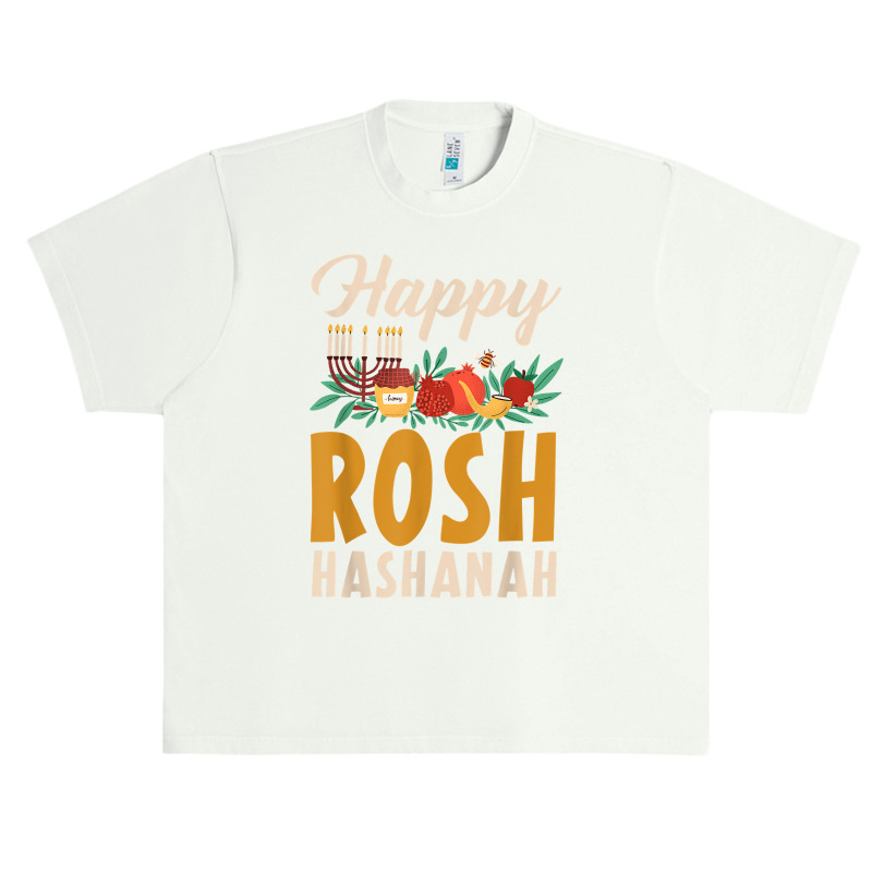 Happy Rosh Hashanah Shofar Jews Holiday Jewish New Year T Shirt Urban Heavy T-shirt | Artistshot