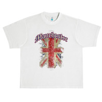 Manchester, Uk  United Kingdom Union Jack English T Shirt Urban Heavy T-shirt | Artistshot