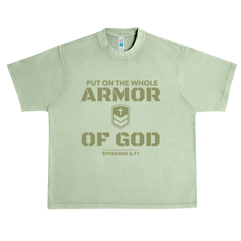 Armor Of God Warrior Bible Verse Ephesians 611 Military Long Sleeve T Urban Heavy T-shirt | Artistshot