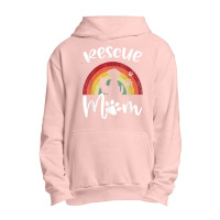 Rescue Mom Dog And Cat Rainbow Vintage V Neck Urban Pullover Hoodie | Artistshot