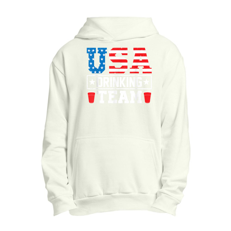 Usa Drinking Team Funny Drinking Beer Lover Urban Pullover Hoodie | Artistshot