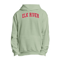 Mens Elk River Minnesota Mn Vintage Sports Design Red Design Premium T Urban Pullover Hoodie | Artistshot