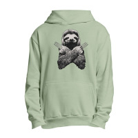 Slotherine Sloth Urban Pullover Hoodie | Artistshot