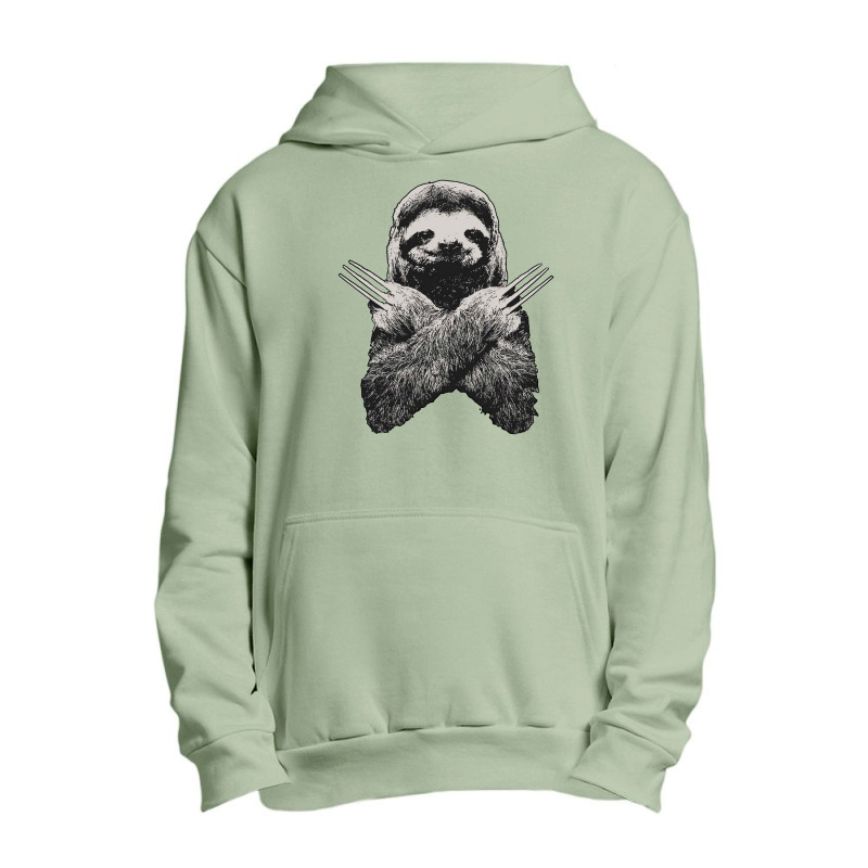 Slotherine Sloth Urban Pullover Hoodie | Artistshot