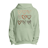 Skin Tone Hearts, Be Kind, Melanin Urban Pullover Hoodie | Artistshot