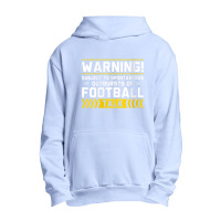 Womens Warning Subject To Spontaneous Outbursts Of Football Talk V Nec Urban Pullover Hoodie | Artistshot