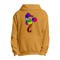 Cool Seahorse And Beach, Cool Seahorse And Beach Art,cool Seahorse And Urban Pullover Hoodie | Artistshot