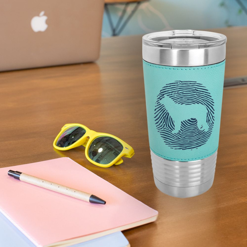 Welsh Sheepdog Dna Fingerprint Dog Welsh Sheepdog Leatherette Tumbler by cm-arts | Artistshot