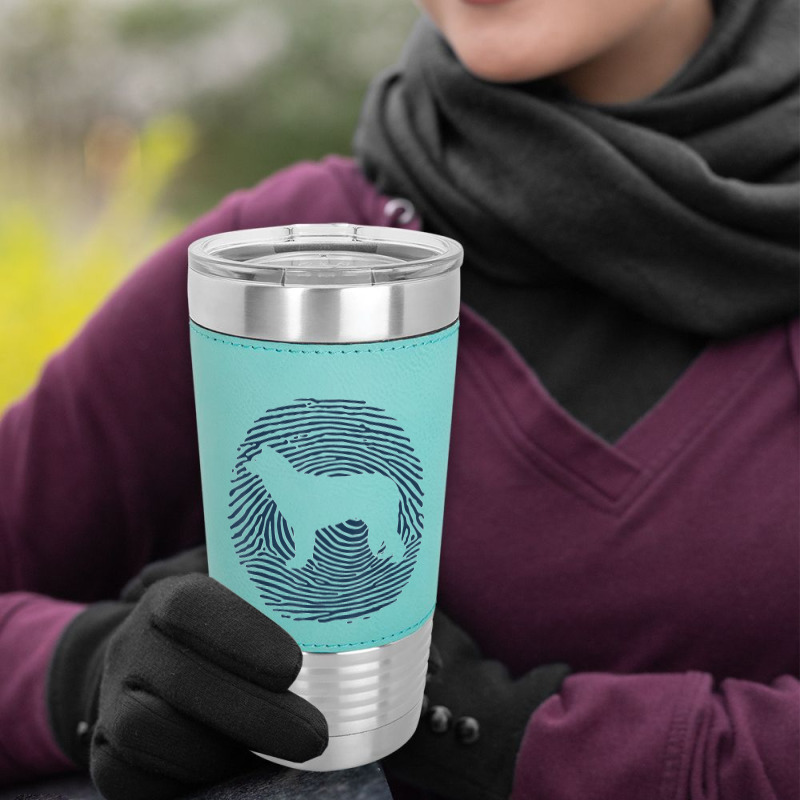 Welsh Sheepdog Dna Fingerprint Dog Welsh Sheepdog Leatherette Tumbler by cm-arts | Artistshot