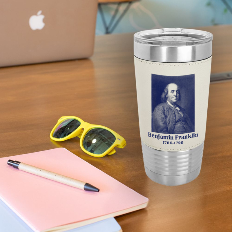 Ben Franklin T Shirt. Vintage Founding Father Tee Leatherette Tumbler | Artistshot