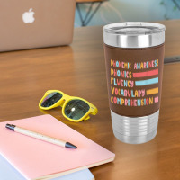 Phonemic Awareness Phonics Fluency Vocabulary Comprehension Leatherette Tumbler | Artistshot