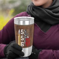 Ar-15 American Flag, Ar15 Rifle Sling Gift Gun Owner Back Leatherette Tumbler | Artistshot