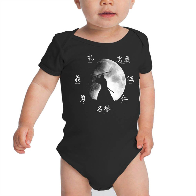 The 7 Virtues Of Bushido Samurai Code Baby Bodysuit by LumLum | Artistshot