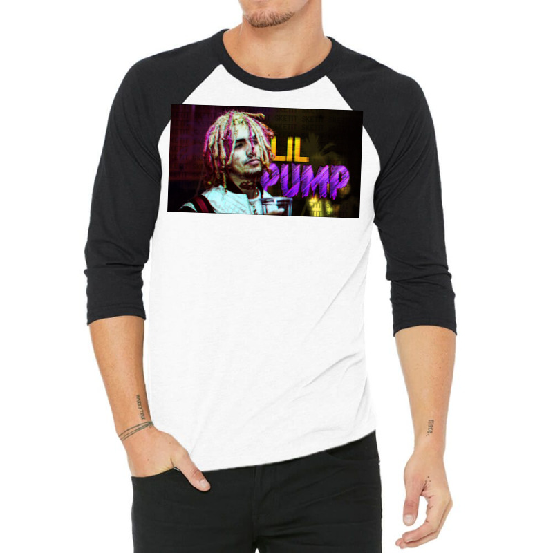 Lil Pump Hd Wallpapers Hip Hop Mu 3/4 Sleeve Shirt | Artistshot