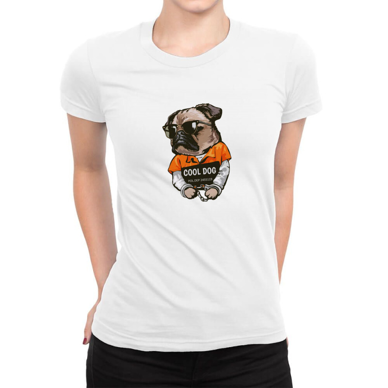 Pug Ladies Fitted T-Shirt by Disgus_Thing | Artistshot