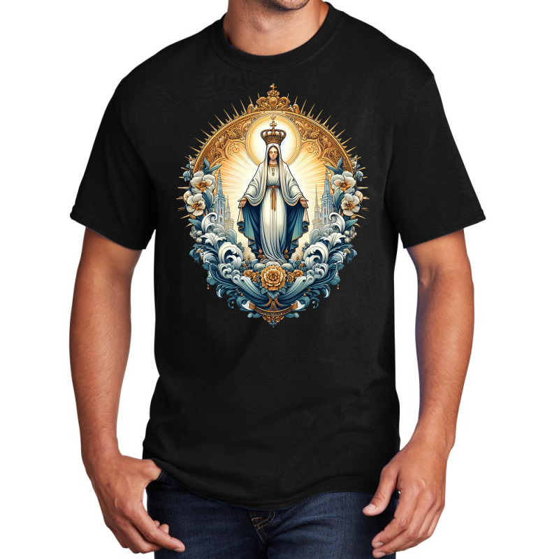 Portugal Immaculate Conception Basic T-shirt | Artistshot