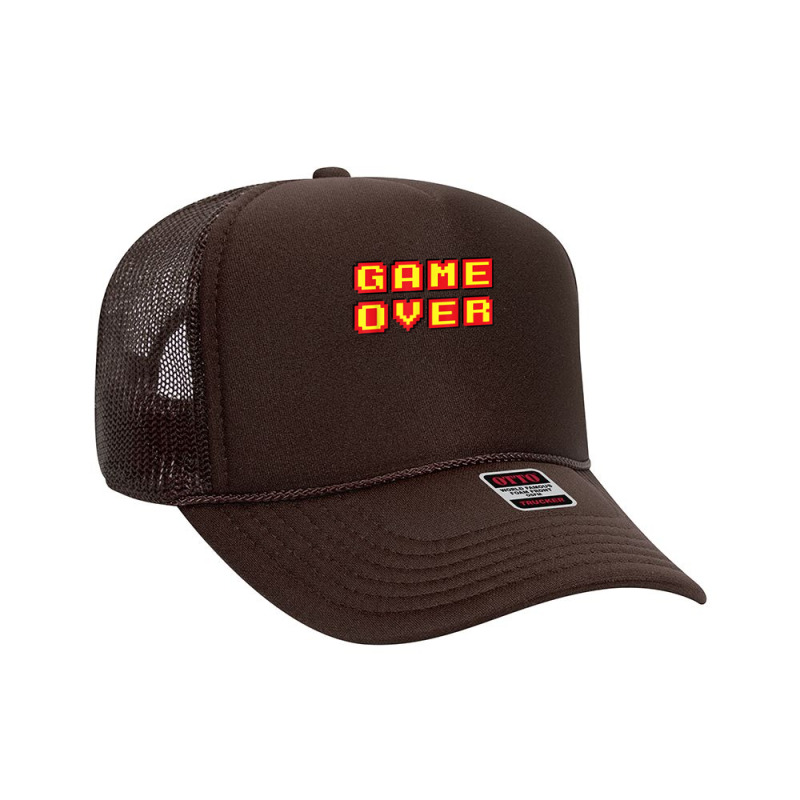 Game Over Vintage Retro Video Games Gaming Gift Arcade T Shirt Foam Trucker Hat by gehriglyssy | Artistshot