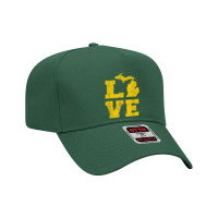 Michigan Love Mi Vintage Adjustable Baseball Cap | Artistshot