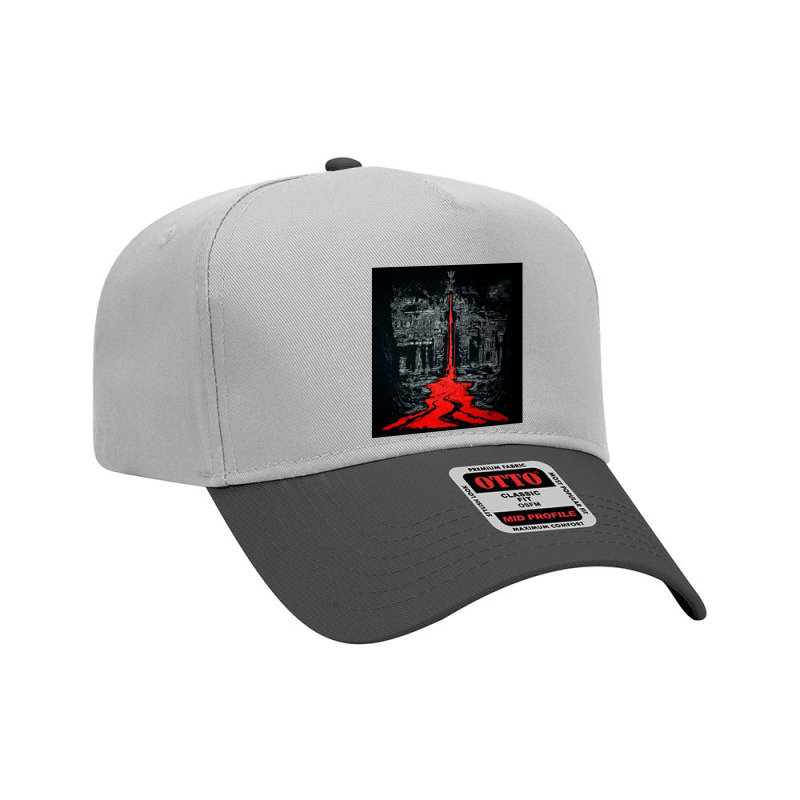 Temple Of The Bleeding Trident, Shiva, Trishul, Temple Of The Bleeding Adjustable Baseball Cap | Artistshot