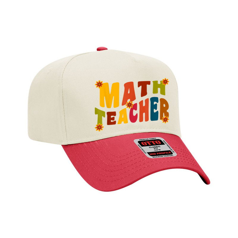 Mathematics Equation Back To School Retro Math Teacher's Day Adjustable Baseball Cap by Fashonus | Artistshot