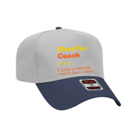 Shot Put Coach Definition Funny Track And Field Humor Adjustable Baseball Cap | Artistshot