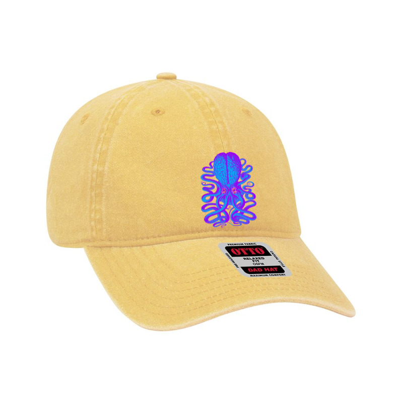 For Art Clash Psychedelic Brain Kraken Dyed Cap | Artistshot