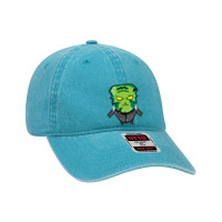 Funny Men Cartoon Green Character Men Women Dyed Cap | Artistshot