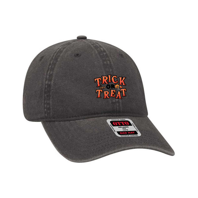 Trick Or Treat T Shirtcute Trick Or Treat Halloween Candy Sweets Costu Dyed Cap | Artistshot