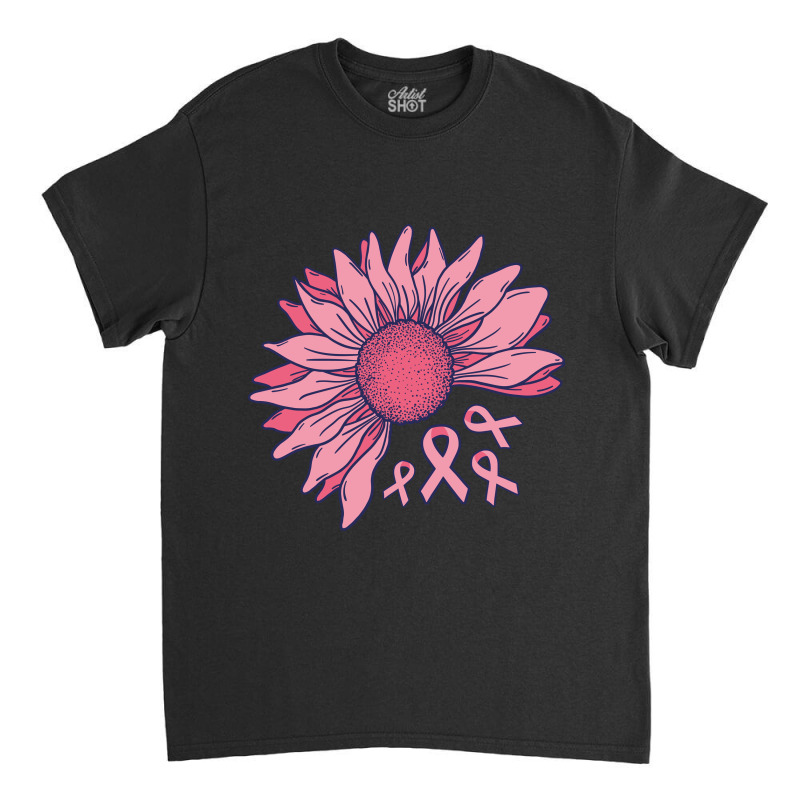 Pink Ribbon Flower Classic T-shirt | Artistshot