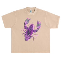 Aqua Purple Colored Lobster Urban Heavy T-shirt | Artistshot