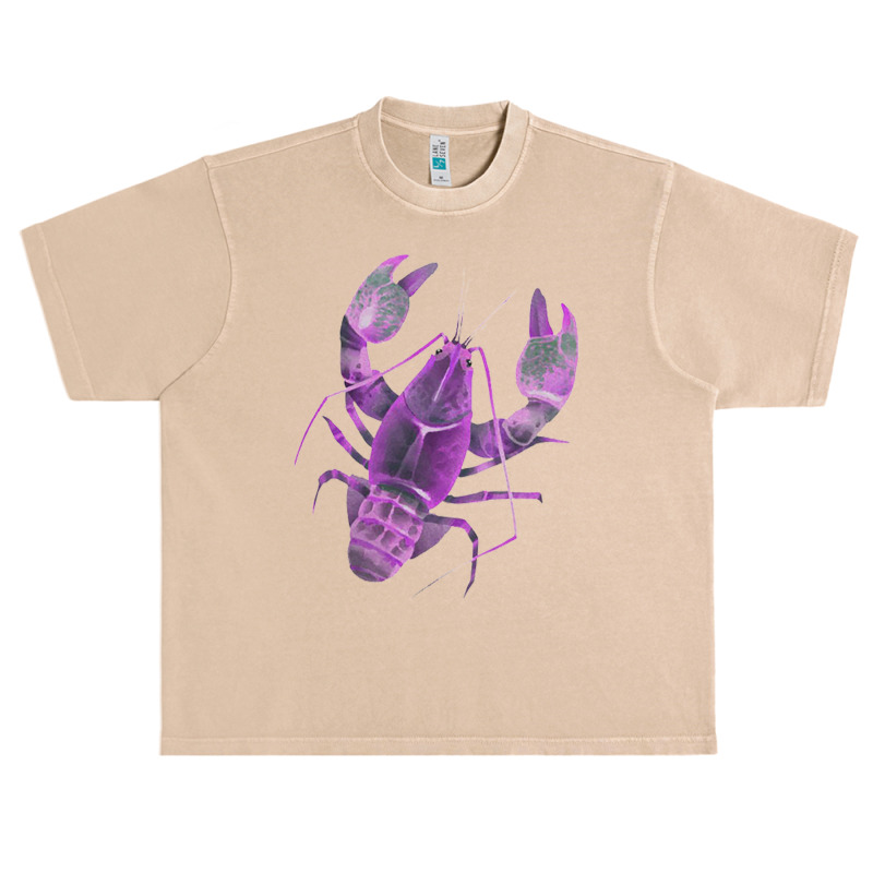 Aqua Purple Colored Lobster Urban Heavy T-shirt | Artistshot