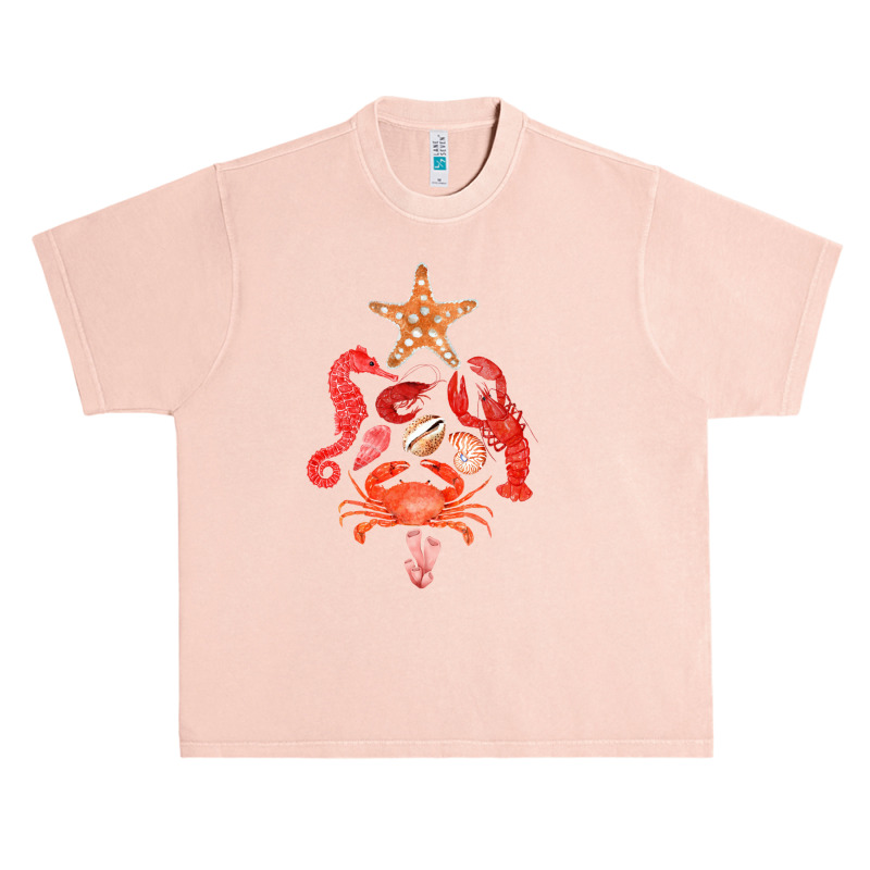 Crustaceancore Christmas, Crab Lobster, Crustaceancore Vintage, Ocean  Urban Heavy T-shirt | Artistshot